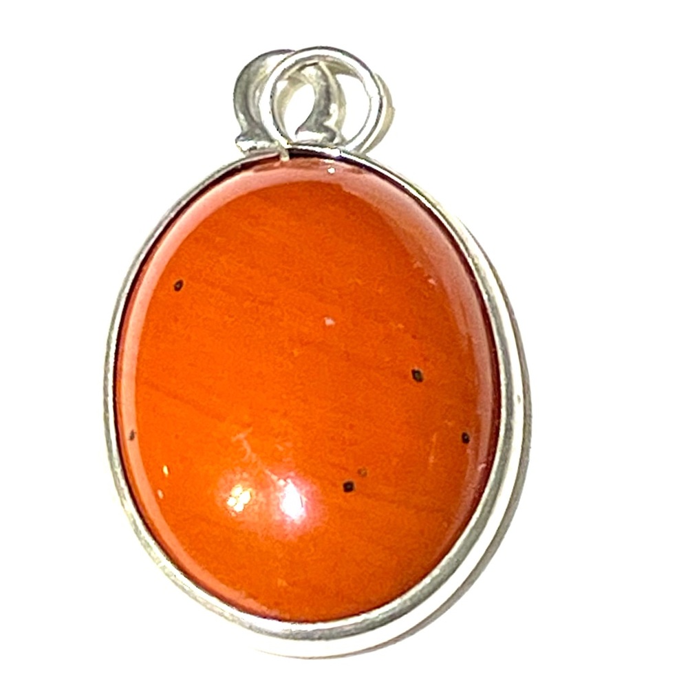 Sterling Red Jasper Pendant